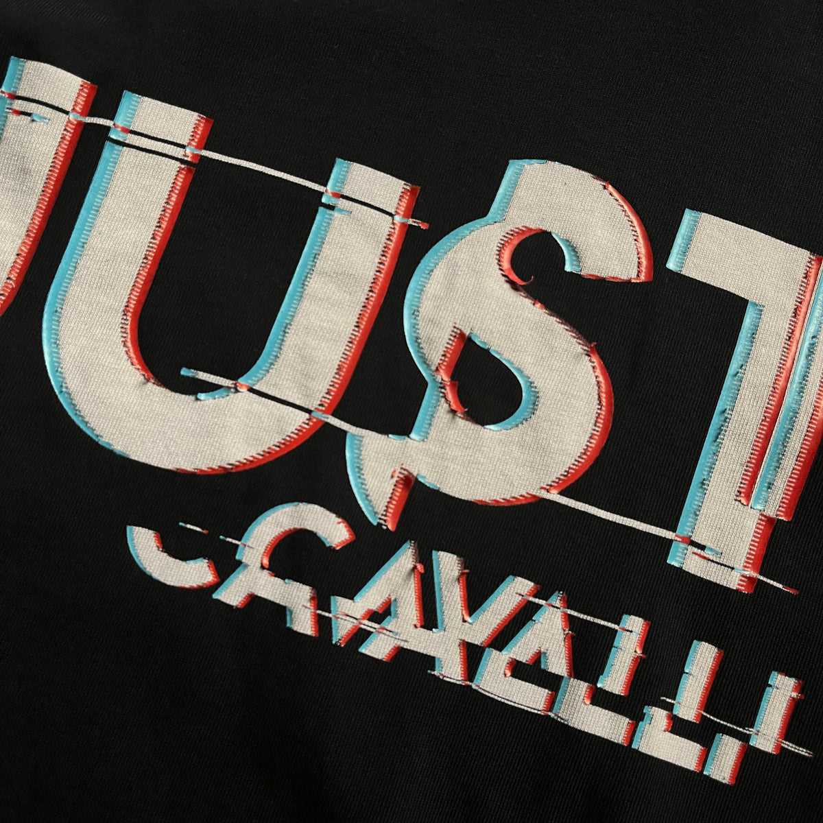 Just Cavalli hologram graphic crewneck