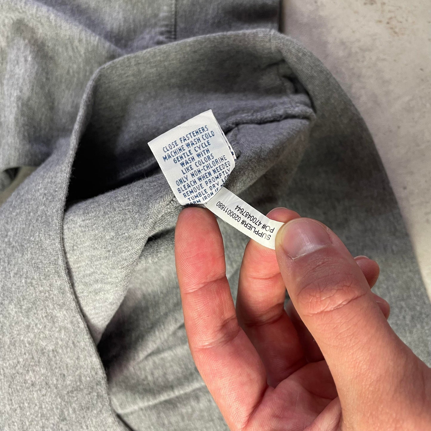 Ralph Lauren szürke quaterzip pulóver