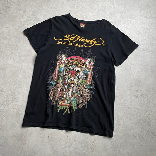 Ed Hardy fekete graphic póló