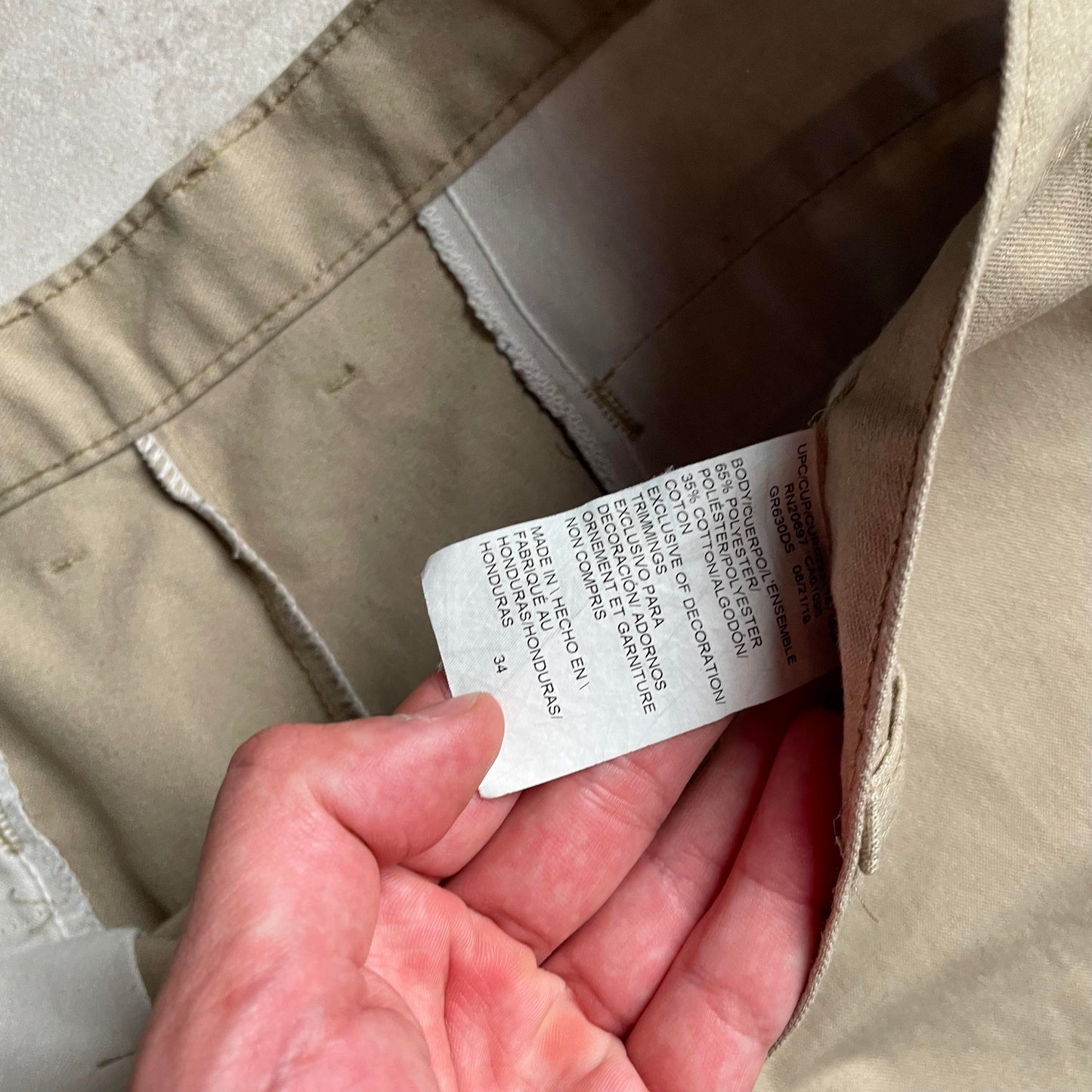 Dickies bézs rövidnadrág hosszú szár