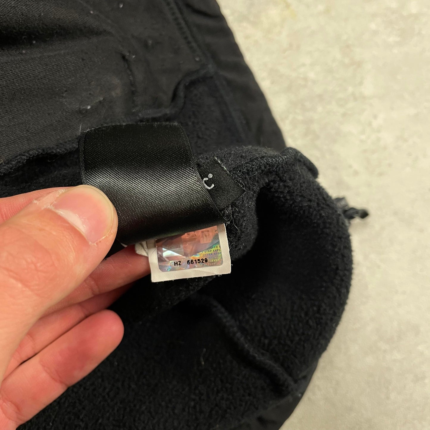 THe North Face hooded denali jacket