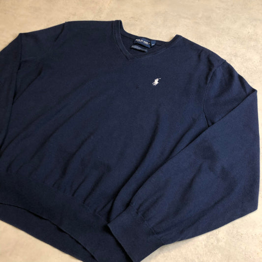 Ralph Lauren v-nyakú kötött pulóver