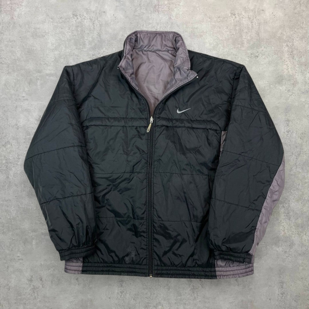 Nike reversible vintage fekete-szürke kabát