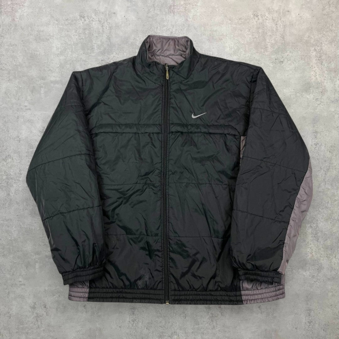 Nike reversible vintage fekete-szürke kabát