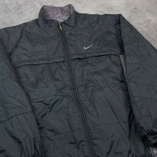Nike reversible vintage fekete-szürke kabát