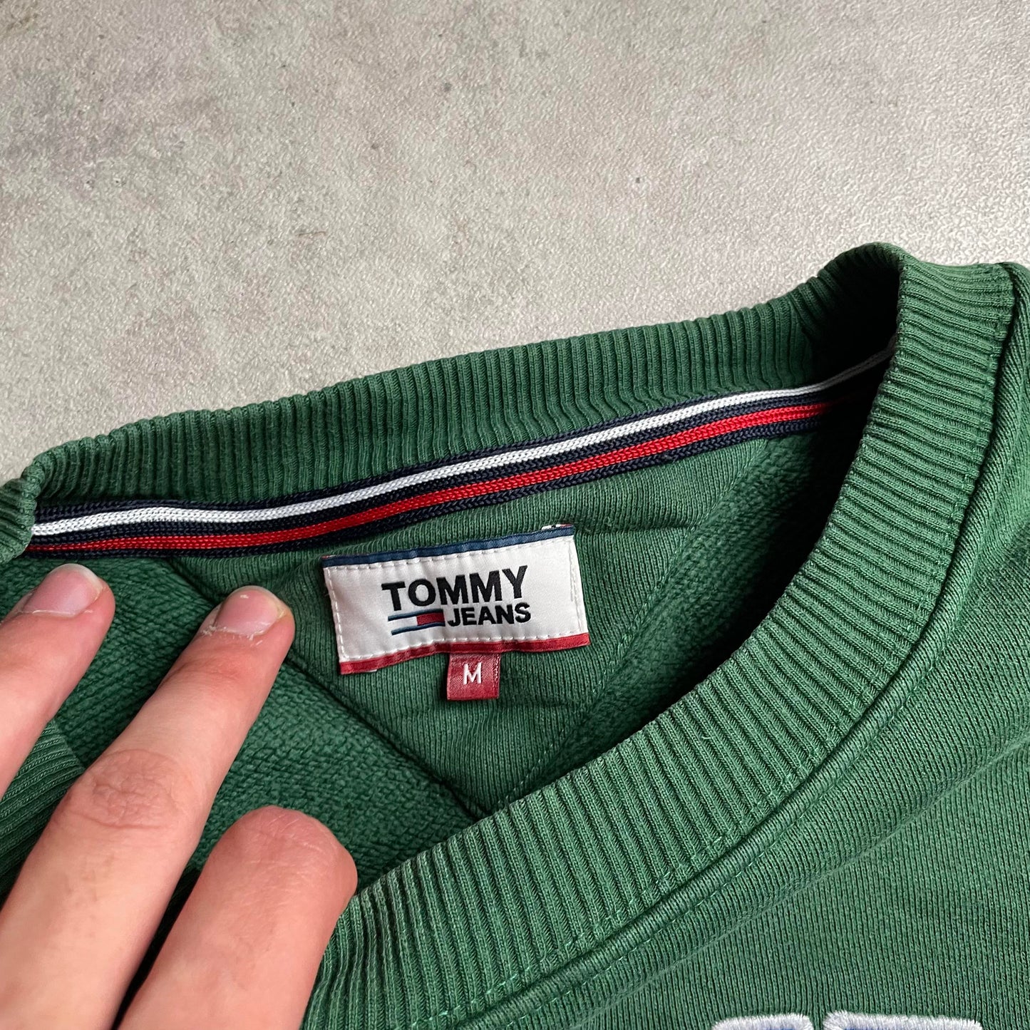 Tommy Jeans zöld crewneck