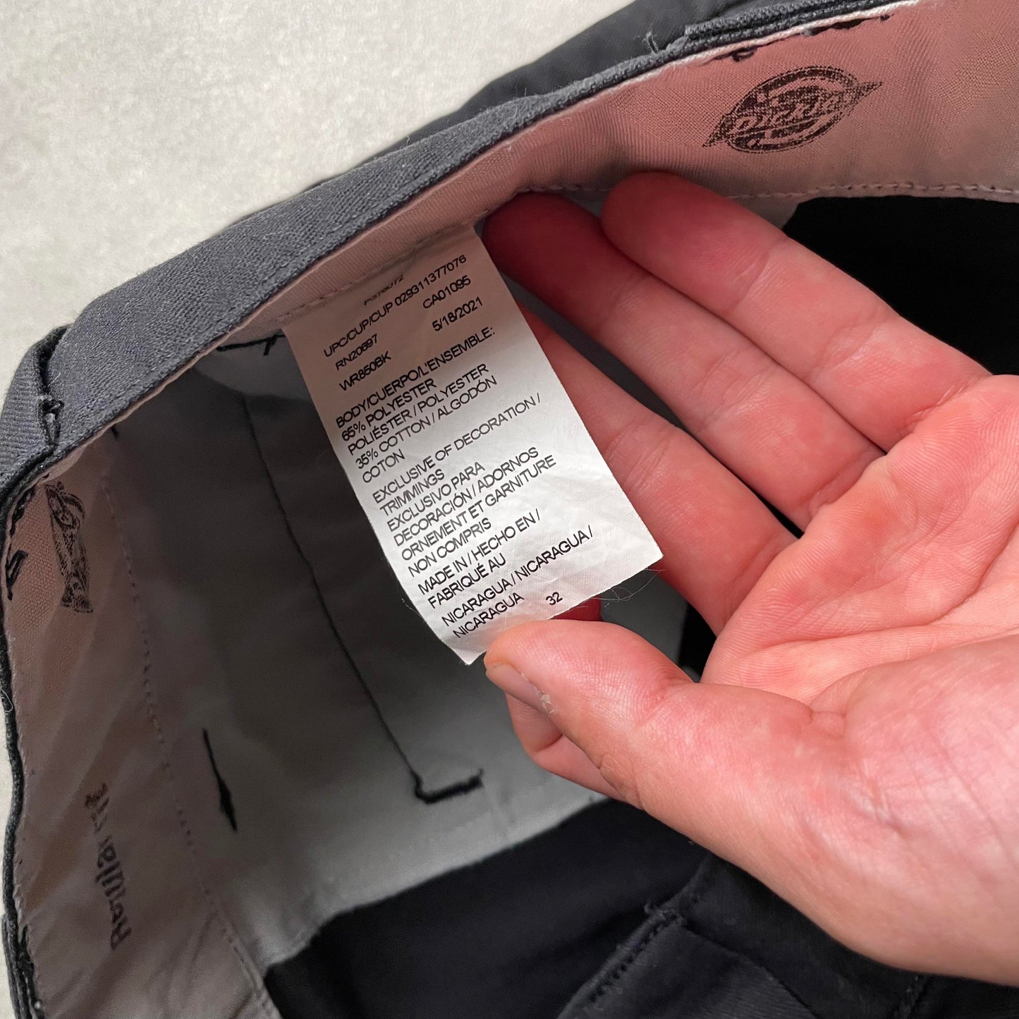 Dickies fekete regular fit rövidnadrág