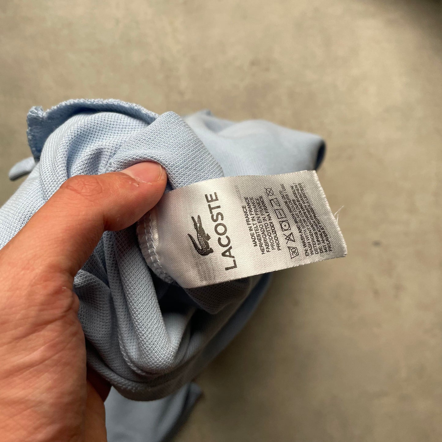 Lacoste világoskék pólóing