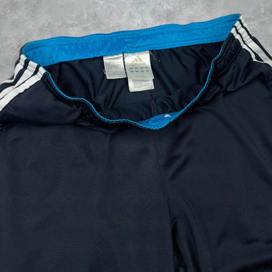 Adidas sötétkék-türkiz melegítőnadrág