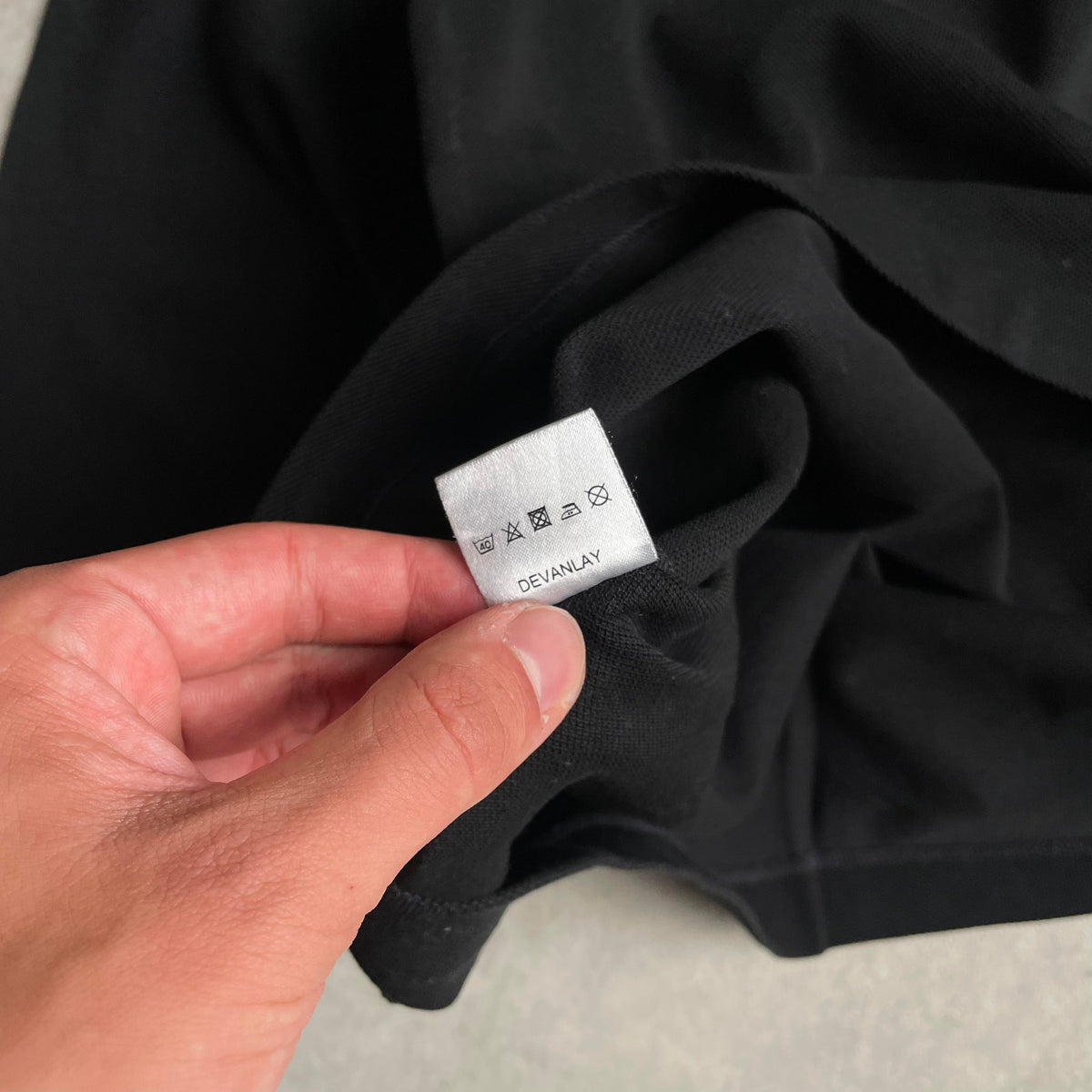Lacoste Fekete hosszú ujjú galléros póló