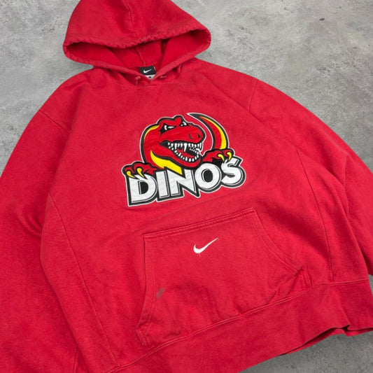 Vintage Nike Dinos kapucnis pulóver