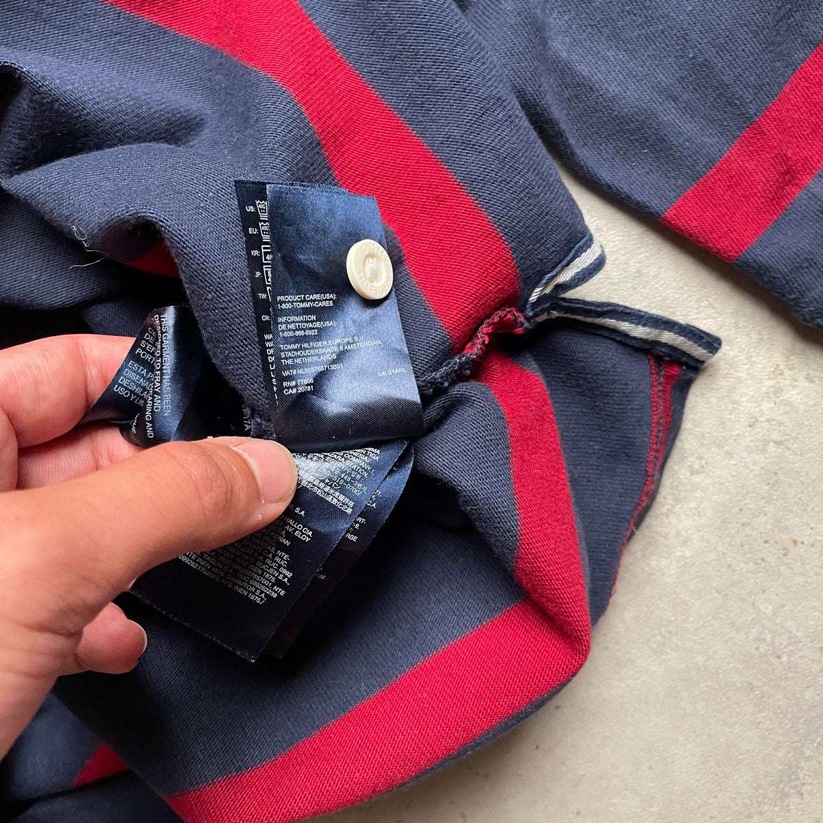 Tommy Hilfiger csíkos rugby shirt