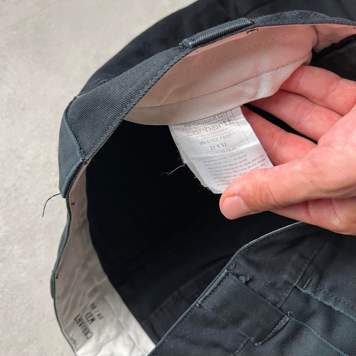 Carhartt fekete sid pants