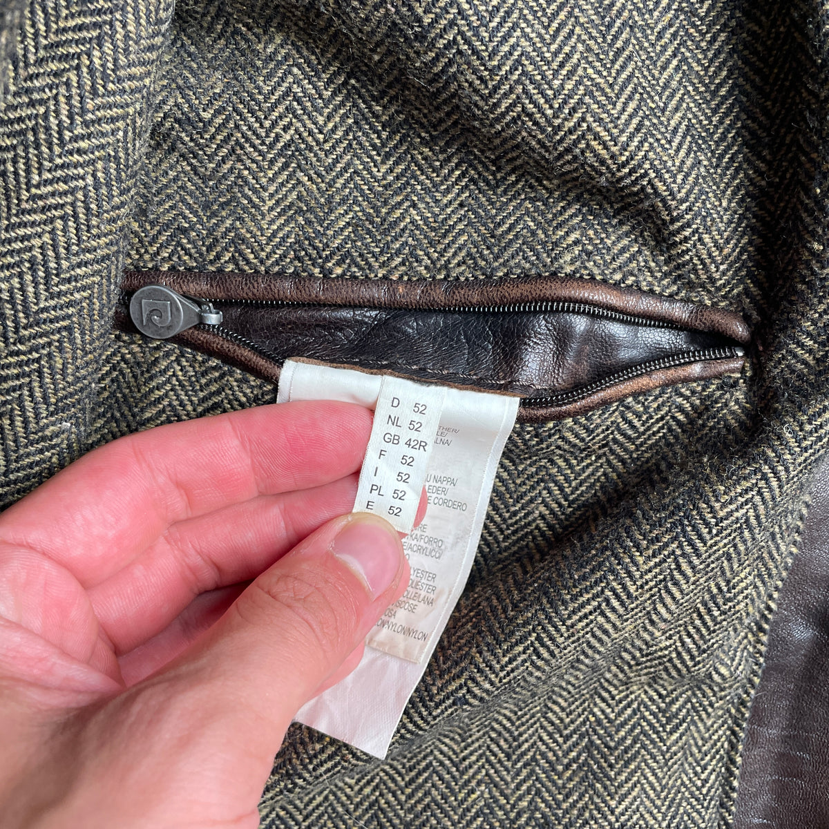 Pierre Cardin barna műbőrdzseki