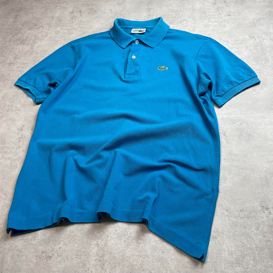 Lacoste tengerkék galléros póló