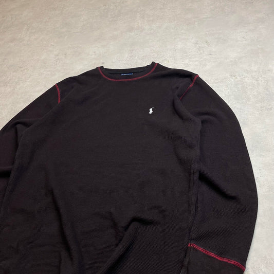 Ralph Lauren barna környakú pulóver