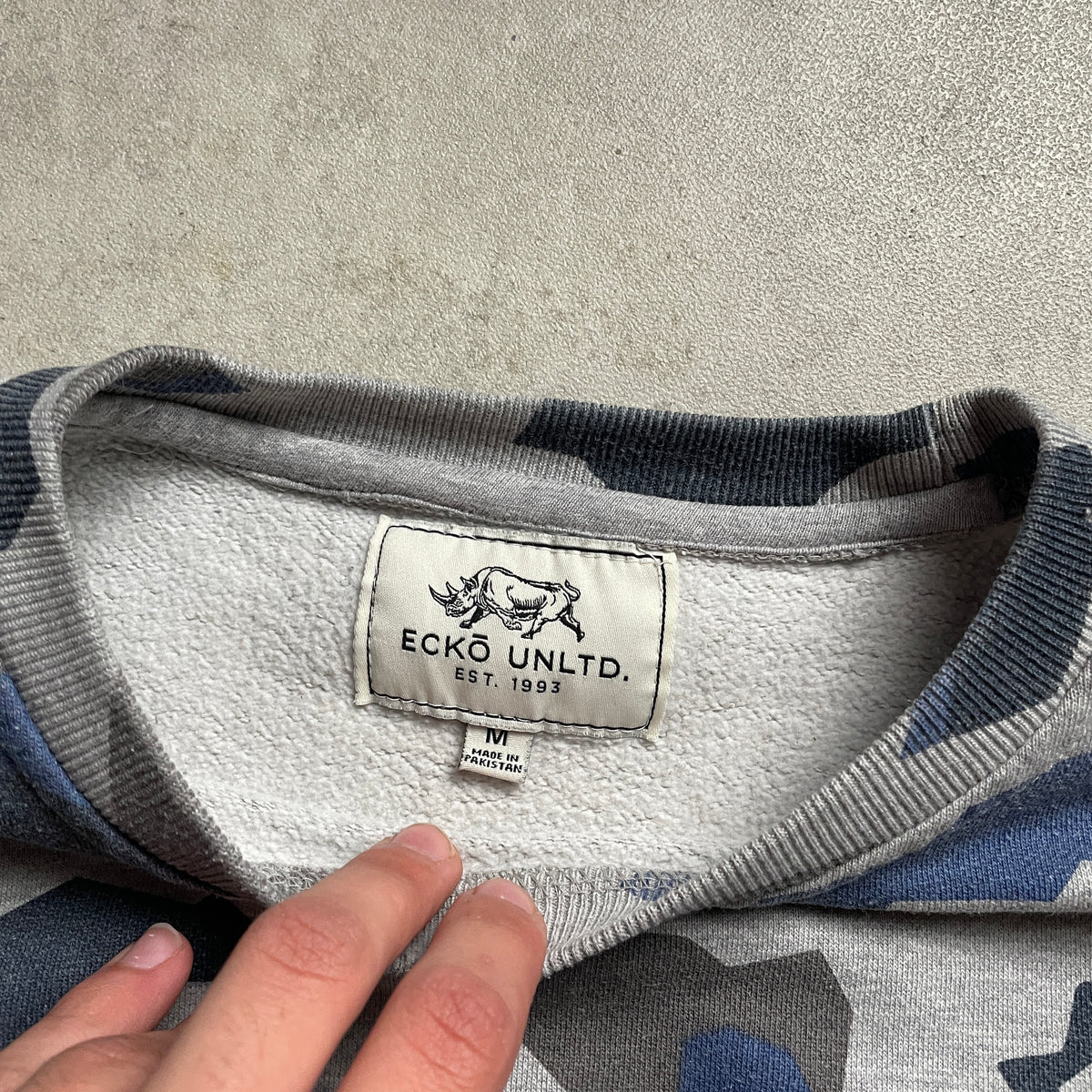 Ecko Unltd camo crewneck