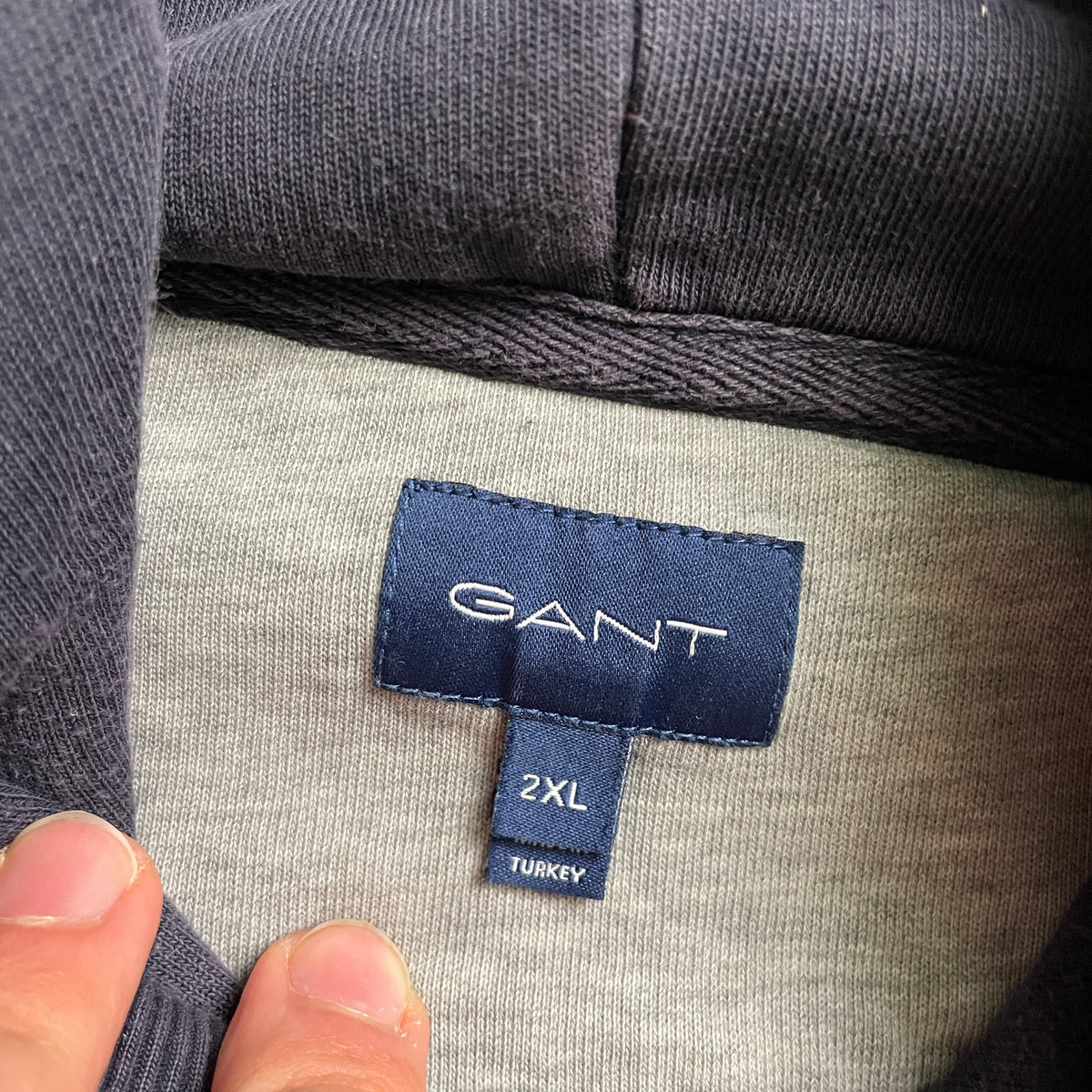 Gant sötétkék big logo hoodie