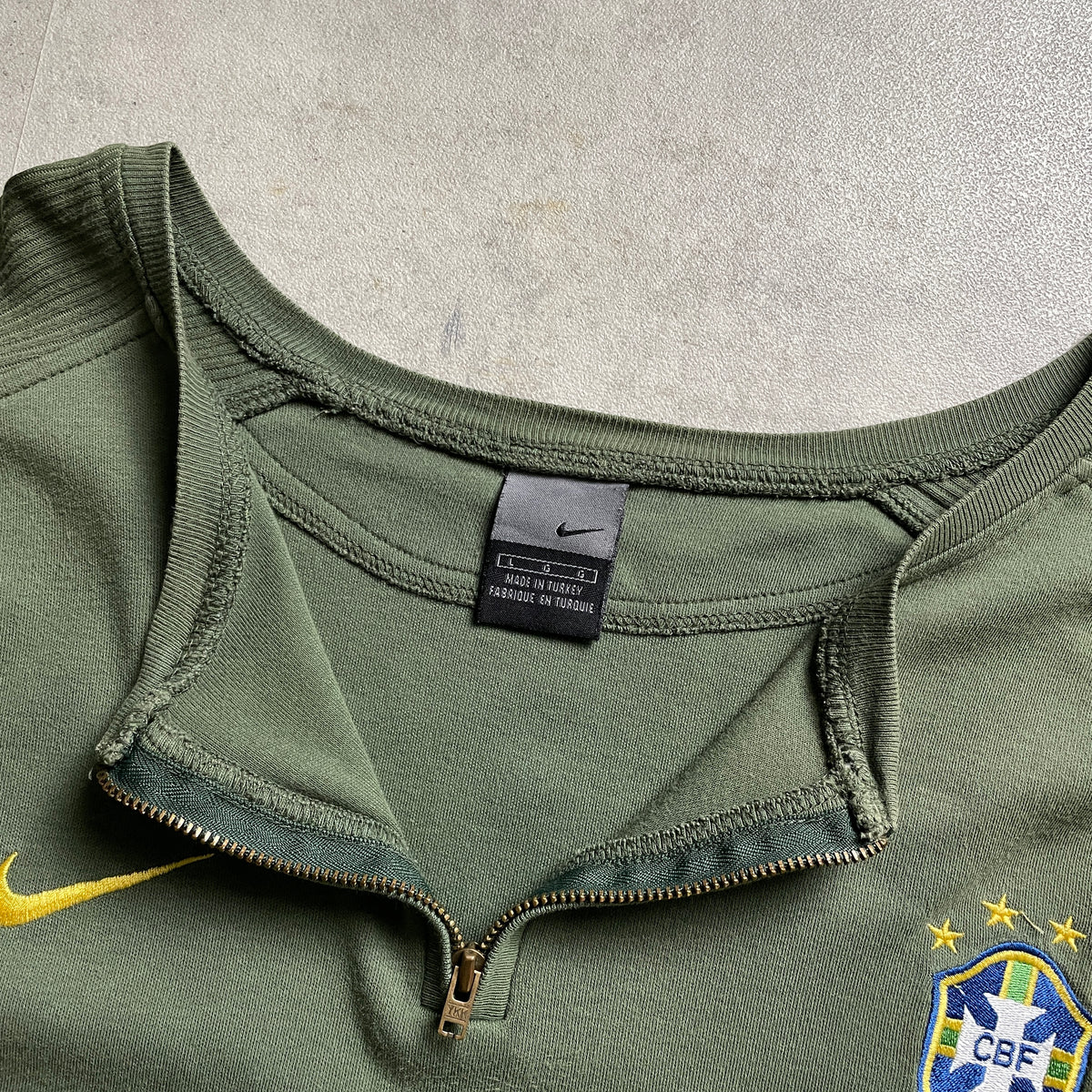 Nike Brasil cipzáros pulóver