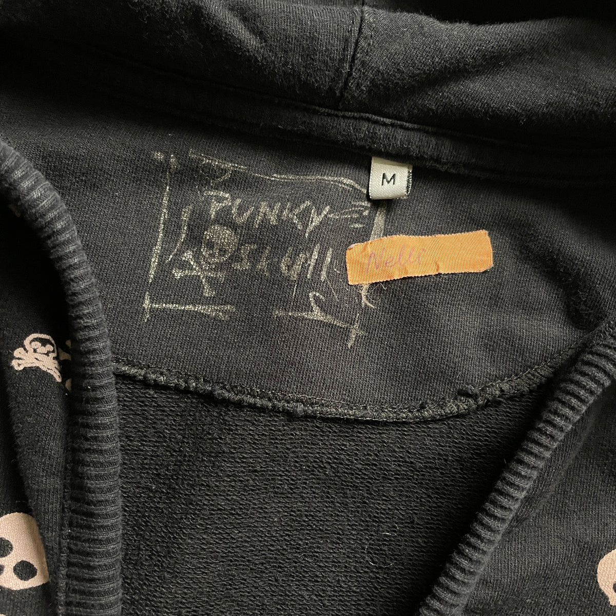 Punky Skull y2k zipup hoodie