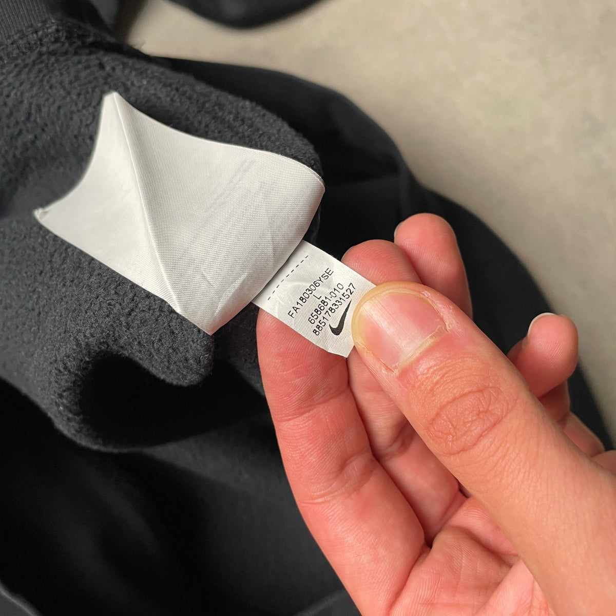 Nike fekete crewneck