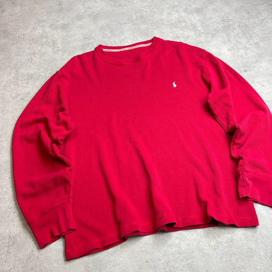 Ralph Lauren piros környakú pulóver