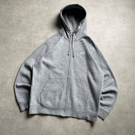 Nike club logo zipup hoodie