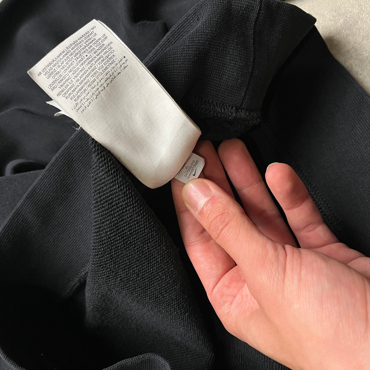 Nike big swoosh cropped hoodie