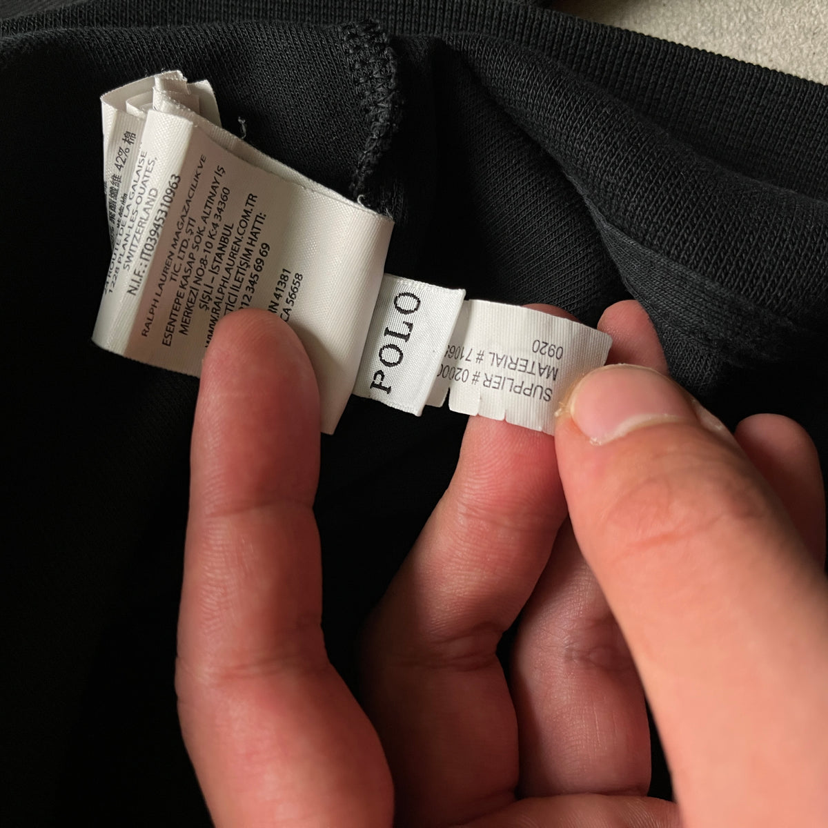 Ralph Lauren fekete zipup hoodie