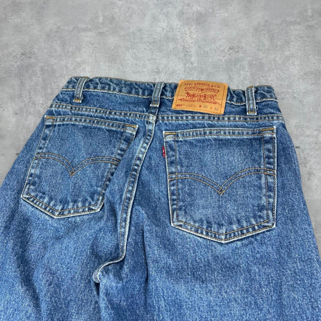 Levi's kék 516-os slim fit nadrág