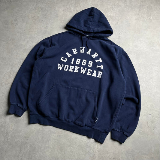 Carhartt sötétkék hoodie