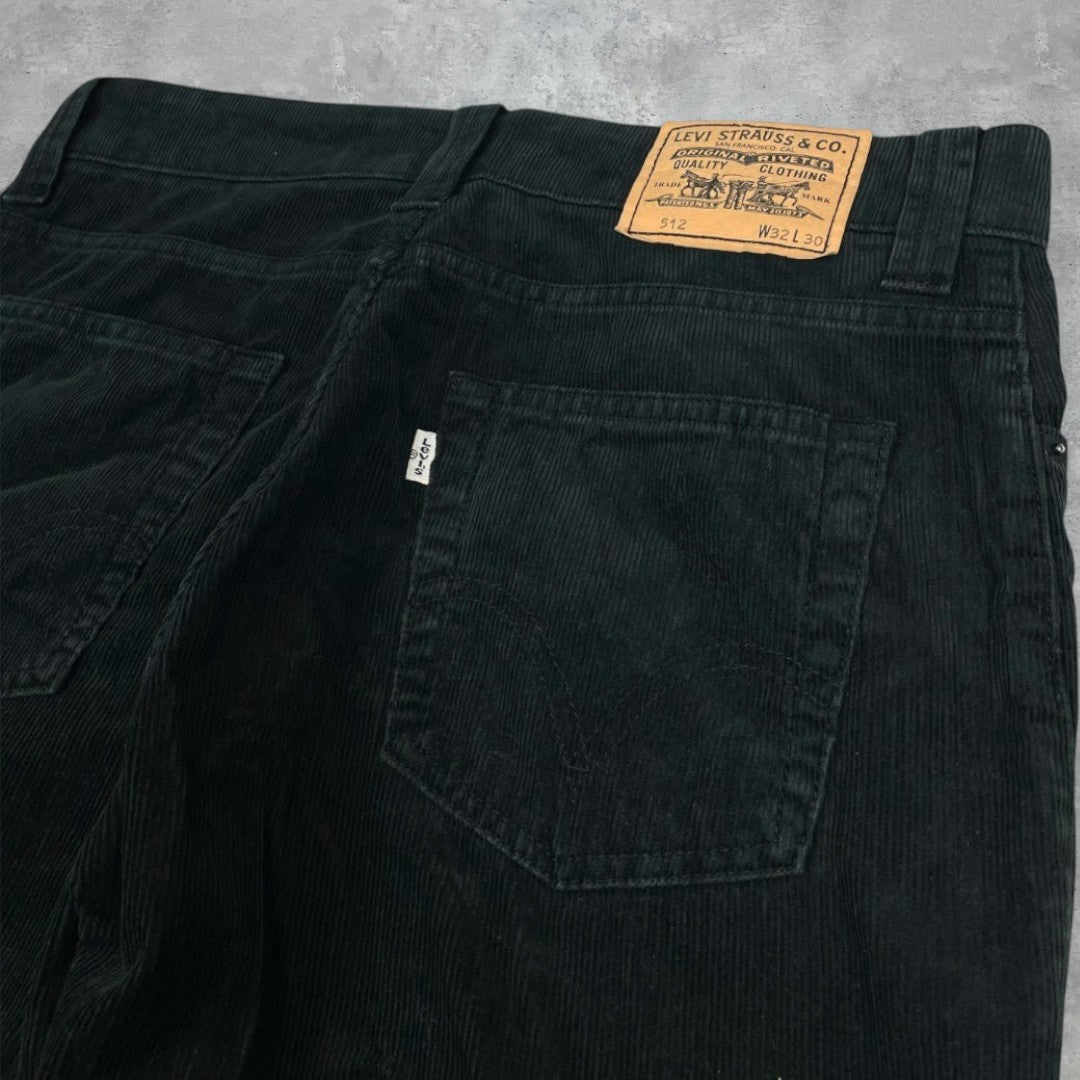 Levi's 512-es fekete kordbársony nadrág