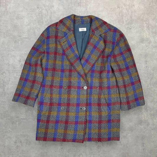 Missoni vintage 90's kockás női kötött kabát