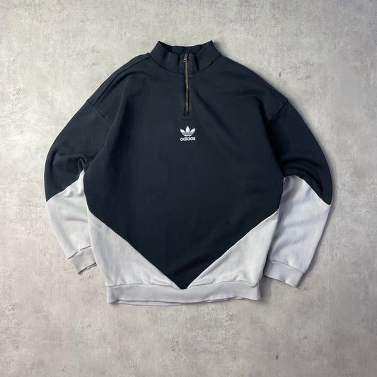 Adidas center logo quaterzip pulóver