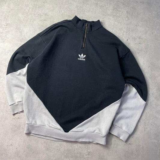 Adidas center logo quaterzip pulóver