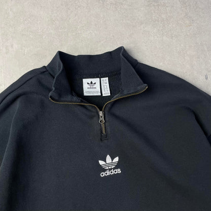 Adidas center logo quaterzip pulóver