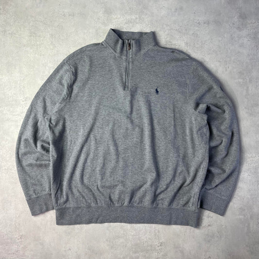 Ralph Lauren szürke quaterzip pulóver