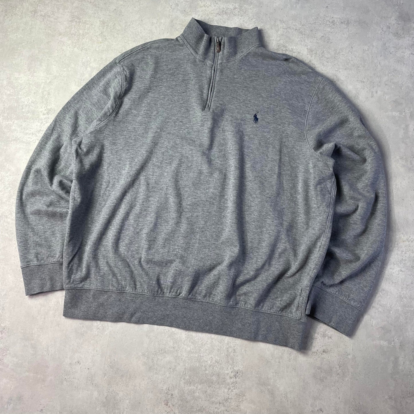 Ralph Lauren szürke quaterzip pulóver