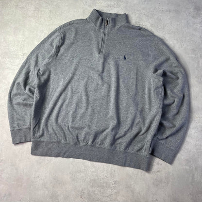 Ralph Lauren szürke quaterzip pulóver