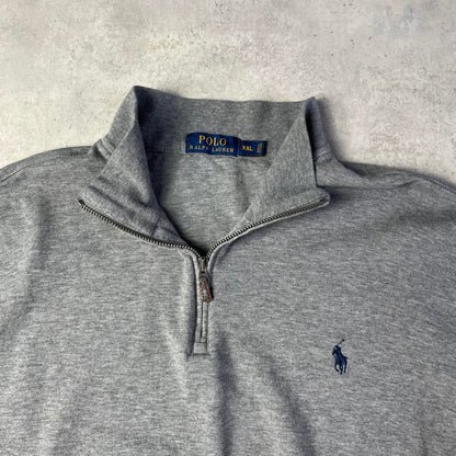 Ralph Lauren szürke quaterzip pulóver