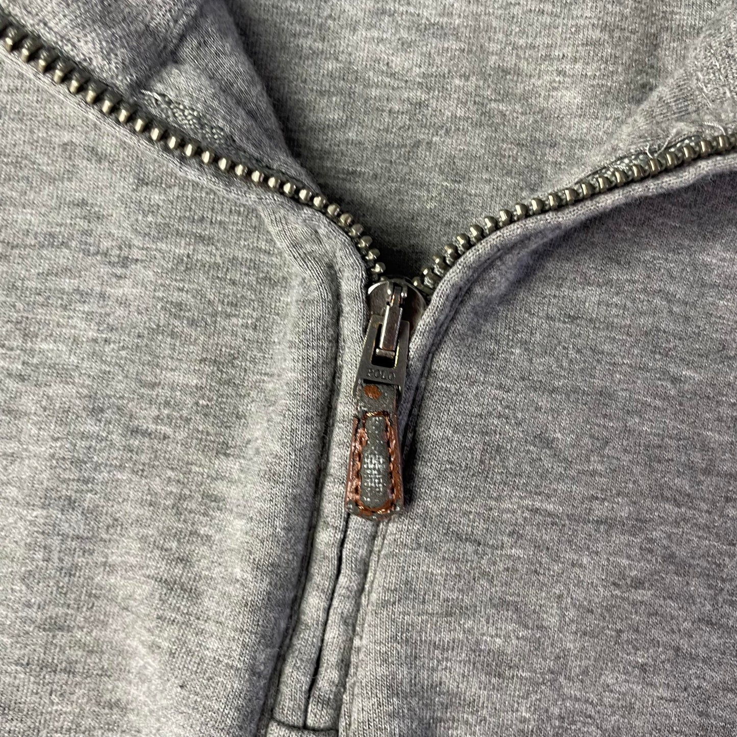 Ralph Lauren szürke quaterzip pulóver