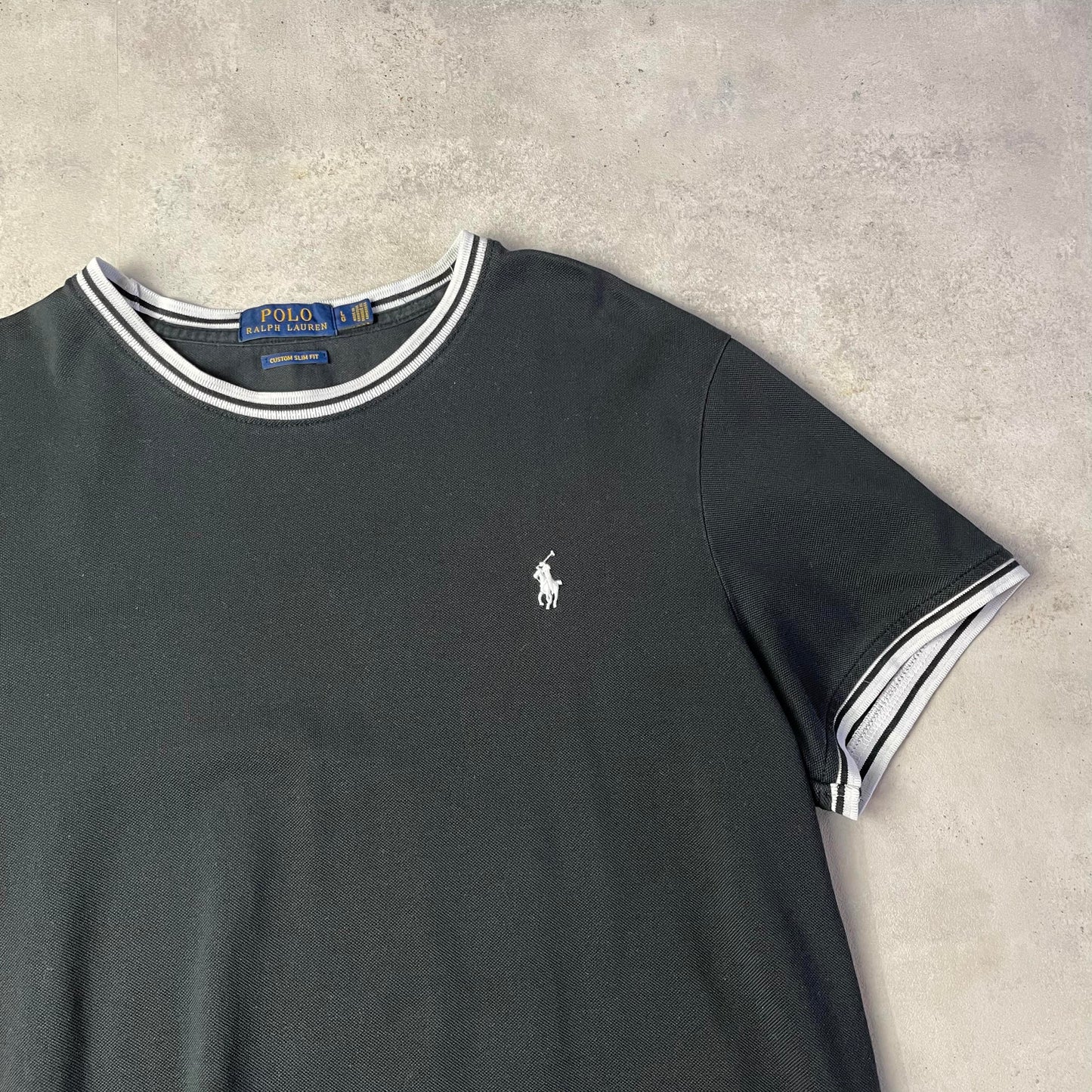 Ralph Lauren fekete collared póló