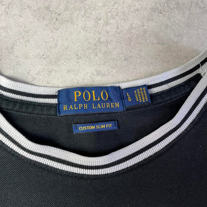 Ralph Lauren fekete collared póló