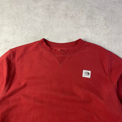 The North Face piros női crewneck