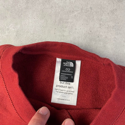 The North Face piros női crewneck