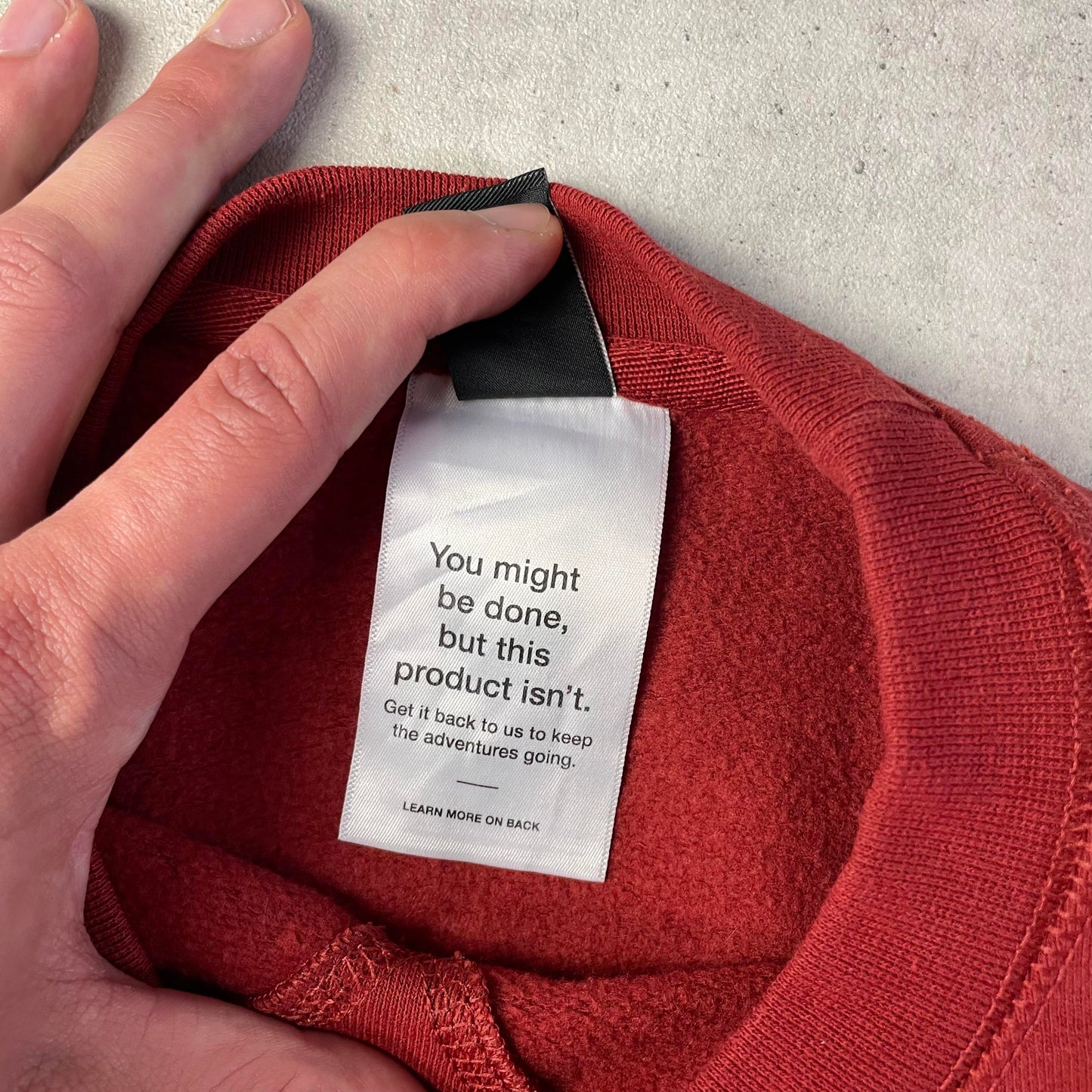 The North Face piros női crewneck