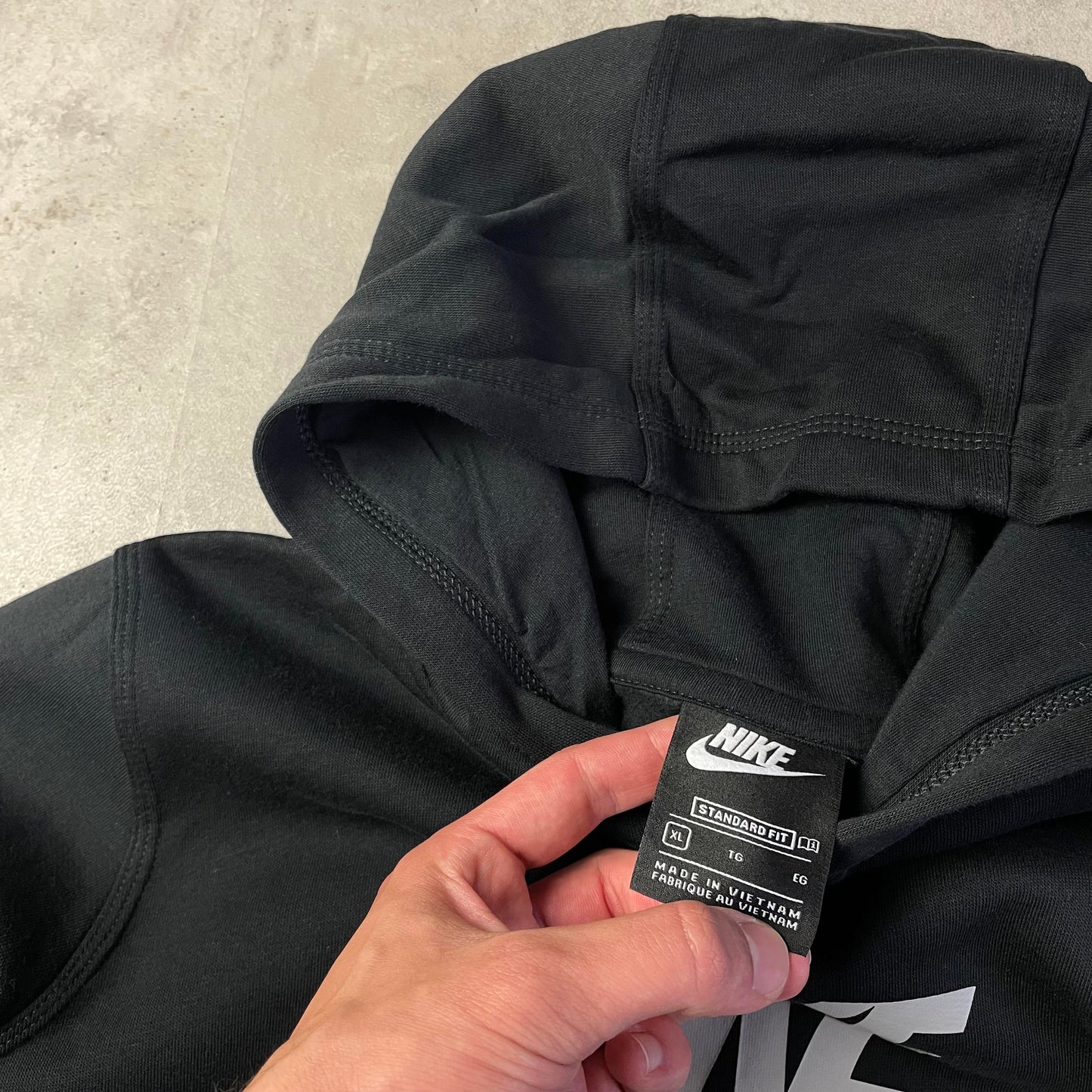 Nike big logo kapucnis pulóver