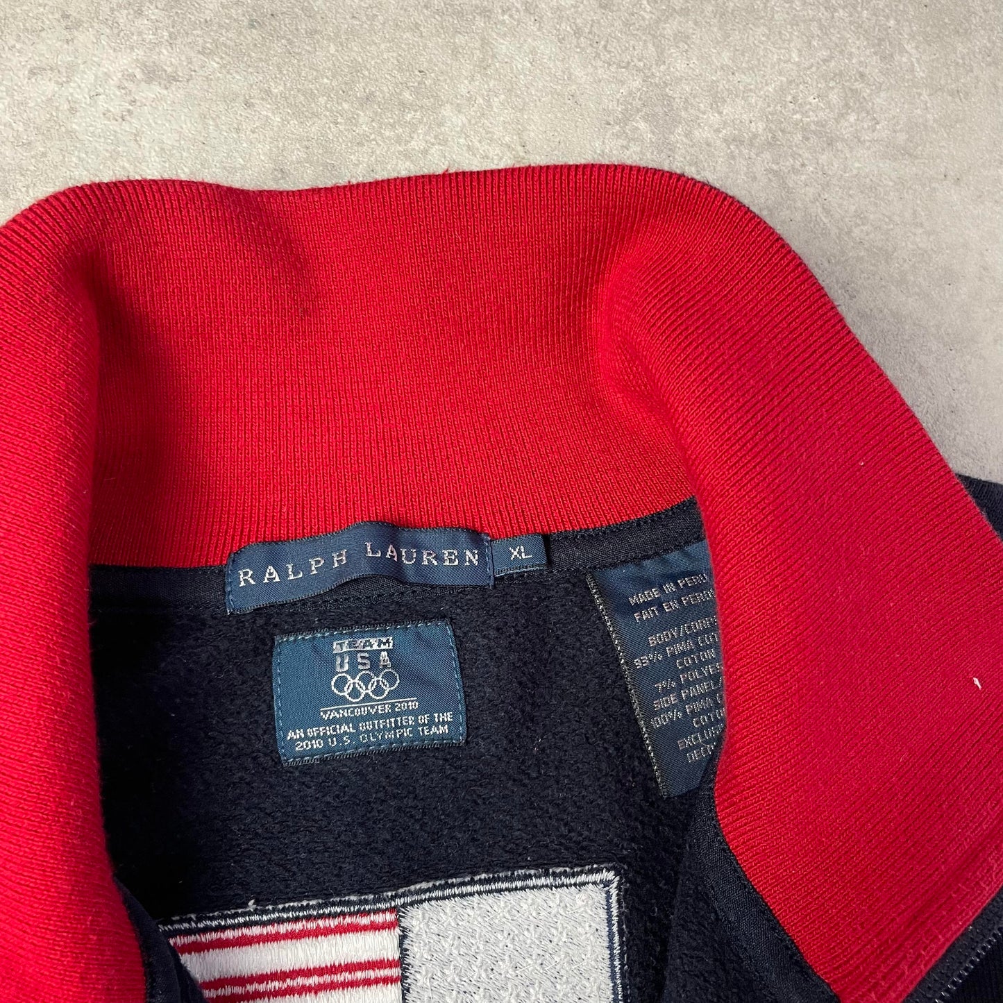Ralph Lauren Vancouver Olympics Team USA fullzip pulóver