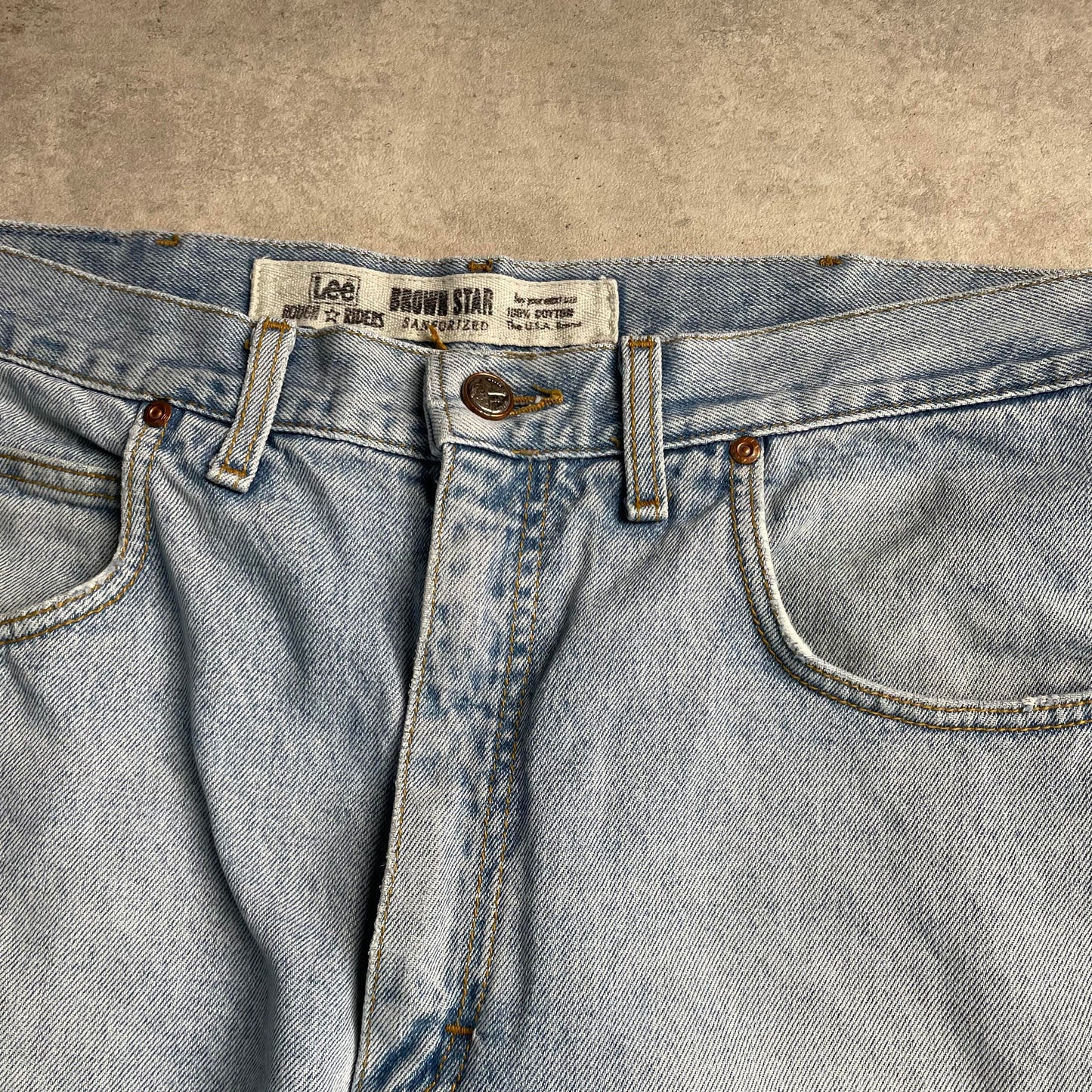 Vintage Lee Brown Star straight fit farmernadrág