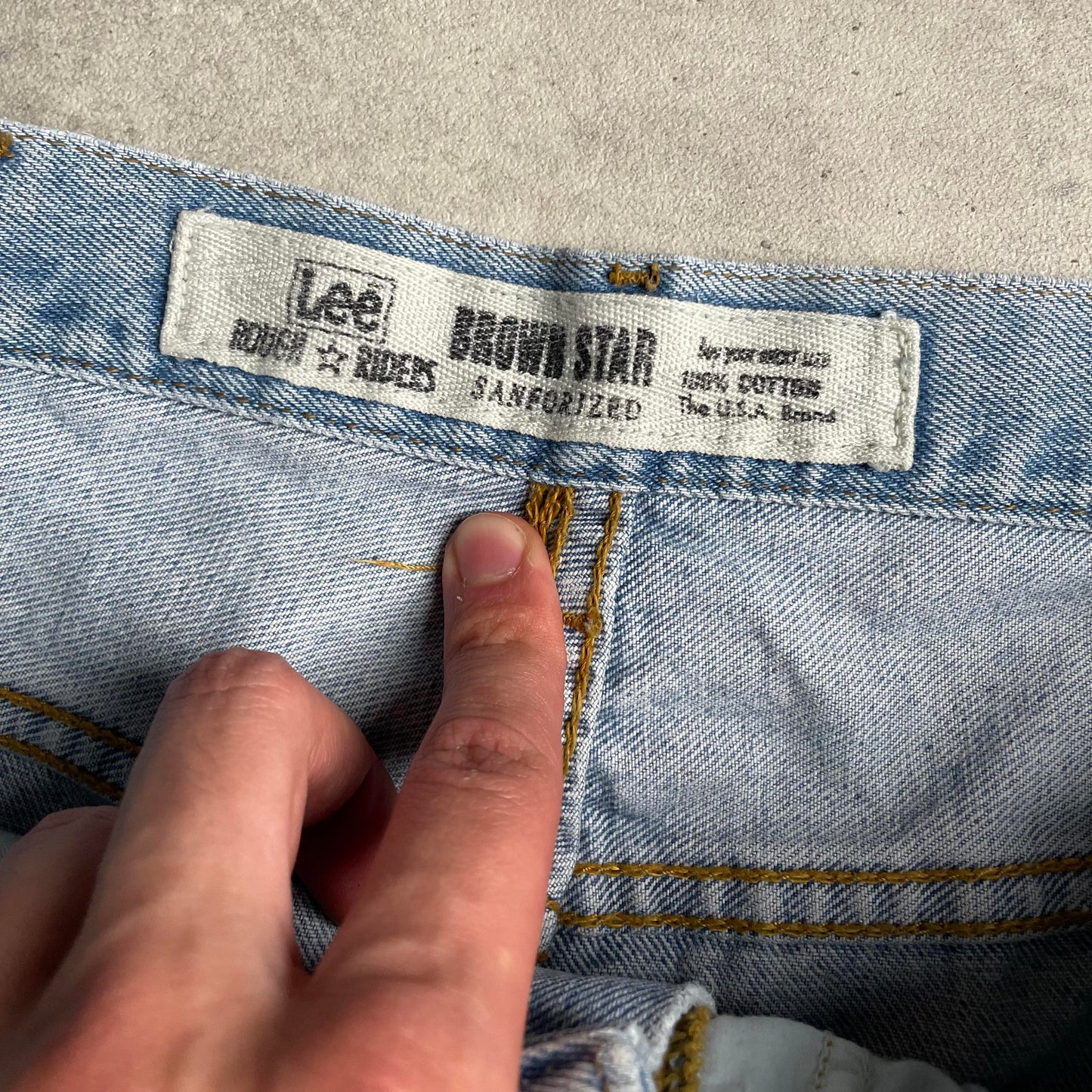 Vintage Lee Brown Star straight fit farmernadrág